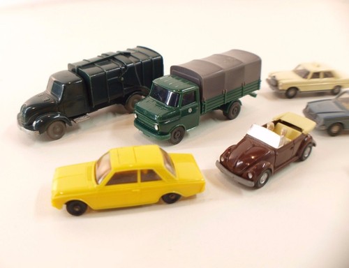 Wiking Märklin Lot de 8 voitures Volkswagen VW Peugeot Mercedes Volvo 1/87 HO - Imagen 2 de 7