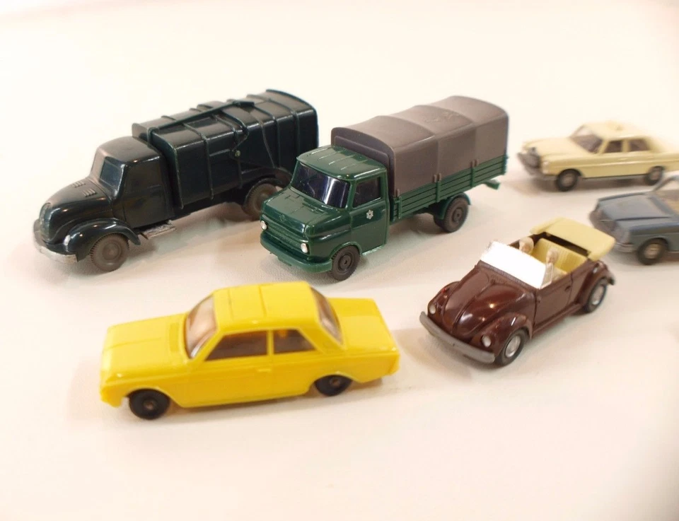 Wiking Märklin Set Von 8 Autos Volkswagen VW Peugeot Mercedes Volvo 1/87 HO - Bild 2 von 4