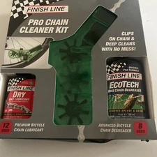 FINISH LINE PRO CHAIN CLEANER W/ 2OZ DRY LUBE AND 4OZ ECOTECH DEGREASER