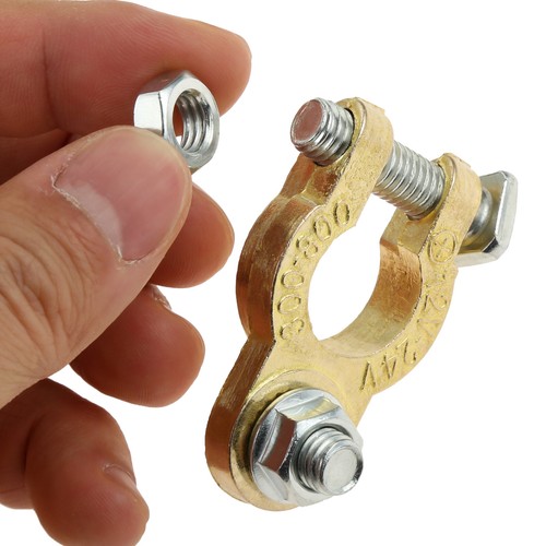 1 Pair 12V/24V Battery Terminal Connector Pole Clamps For Car Motorhome Caravan - Picture 5 of 7