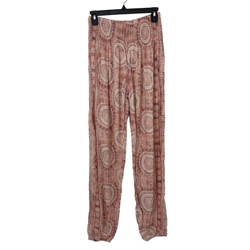 Lotus and Luna baja harem pants size s/m pink tapered high waist NEW!