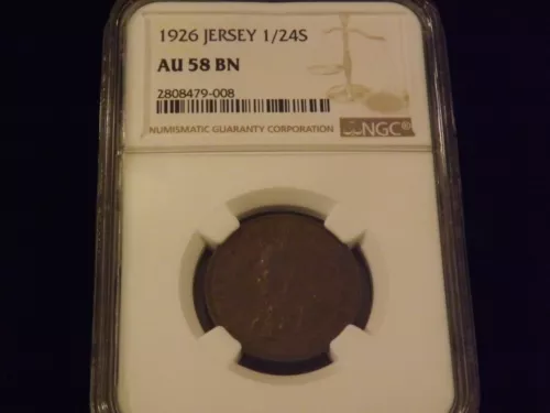 1926   1/24S         Jersey     NGC  AU 58 BN