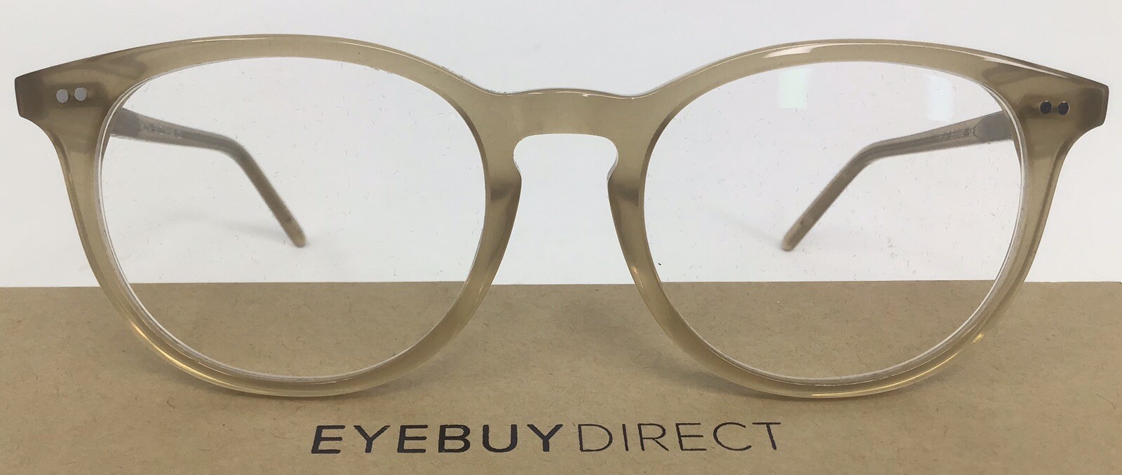 Eyebuydirect Aura 5019140 C1 Champagne Acetate Eyeglasses FRAMES ONLY