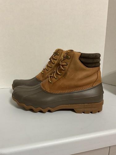 Sperry Top Sider wasserdicht braun Entenstiefel Herren Größe 10