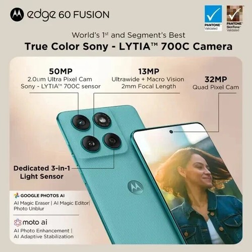 New MOTOROLA Edge 60 Fusion 5G-Factory Unlocked Dual SIM-12GB 256GB-Amazonite - 第 7/20 張圖片