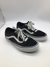 Vans Old Skool Skateboard Classic Black White M/W 6.5/8 Tennis Shoes