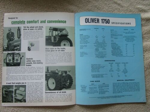 Original 1967 Brochure for the Oliver 1750 Tractor, Excellent Condition! - Picture 4 of 6