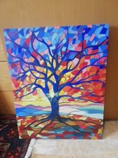 Quadro Moderno Dipinto A Mano. Acrilico 40x50