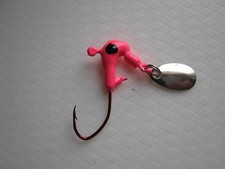 pony head jig (painted) 50ct red sickle hooks pink