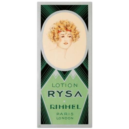 Ungerahmte RIMMEL - LOTION RYSA Lithographie - Vintage Poster Reproduktion NEU - Bild 1 von 2