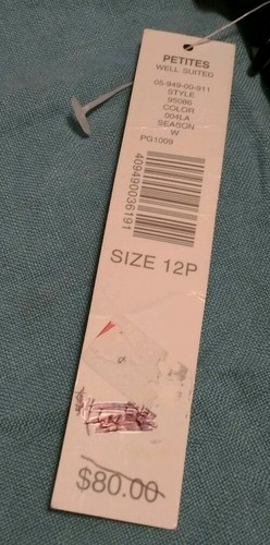 Silk Skirt Pleated Polka Dot Kate Hill Size12P - Picture 4 of 5
