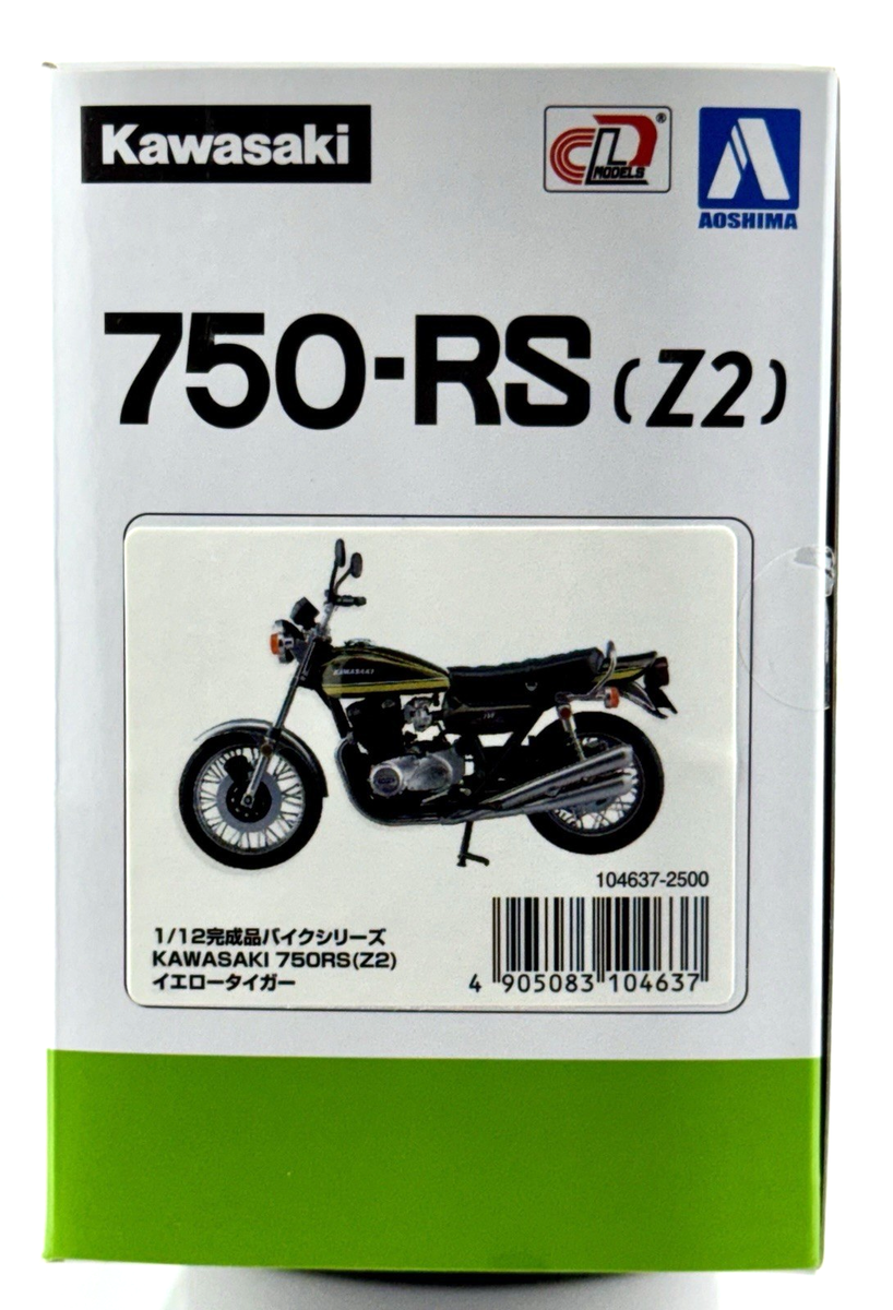 AOSHIMA 1:12 Diecast Motorcycle Kawasaki 750-RS Z2 Tiger