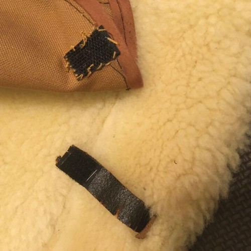AVIREX B-3 Giacca Mouton Pelle Blouson Cappotto Uomo Taglia 50 Rara dal Giappone - Foto 8 di 10