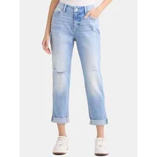 TIME AND TRU - SIZE: 12 - Relaxed Mid-Rise Boyfriend Jeans W/ 26" Inseam - NEW!