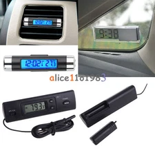 Digital LED Auto Car  In-Outdoor Thermometer W/Sensor Temperature LCD Display