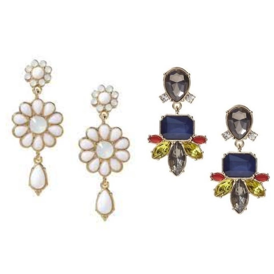 Banana Republic Mujer Regalia & Catalina Pendientes NUEVO CON ETIQUETAS 38 Ea Juego de 2 PIEZAS Foto 2 de 4