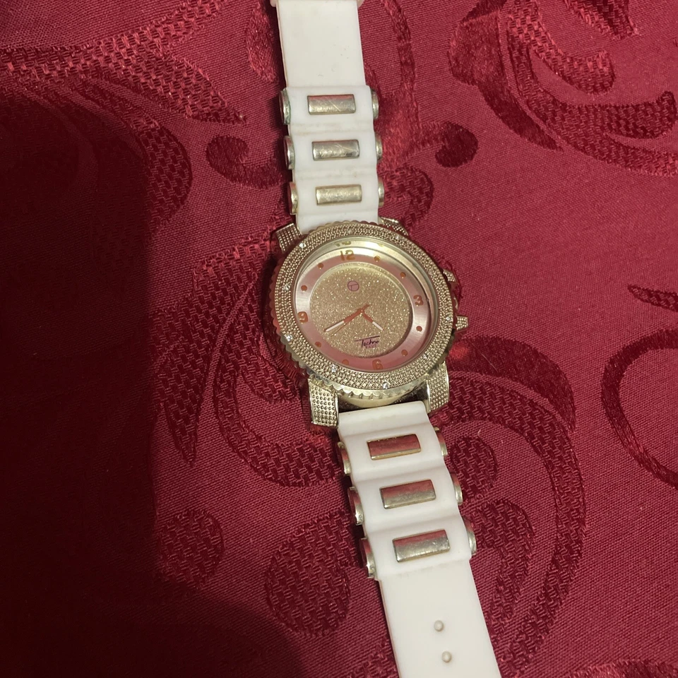 Techno Pave 7758 Reloj Hombre Analógico Tono Dorado Caja Y Dial 50 mm Foto 3 de 3