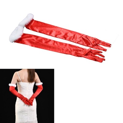 1pair Luxurious Wedding Gloves Beautiful Bride Mittens Stylish Length Gloves