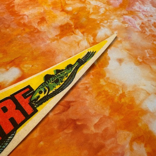 Banderín de fieltro vintage Fisherman's Wharf San Francisco IMPKO 8x25,5" - Imagen 4 de 5