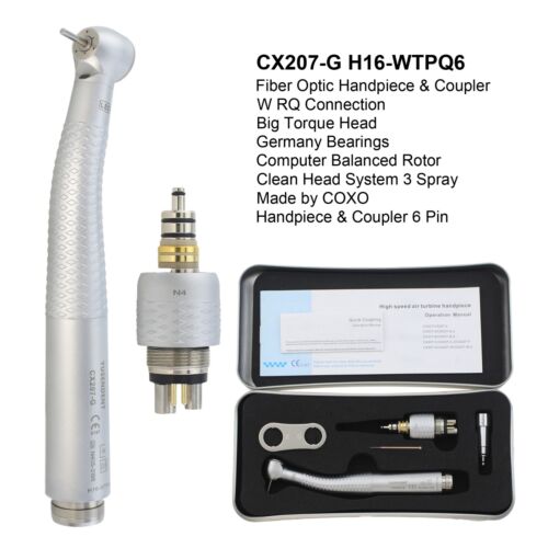 Pieza de mano de fibra óptica dental COXO CX207-G turbina para acoplamiento KAVO Sirona NSK - Imagen 190 de 281