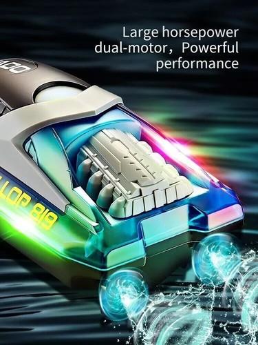 Kids Outdoor Racing Ship Toy Gift RC Boat Remote Control Speed Boat Collection - Picture 175 of 244