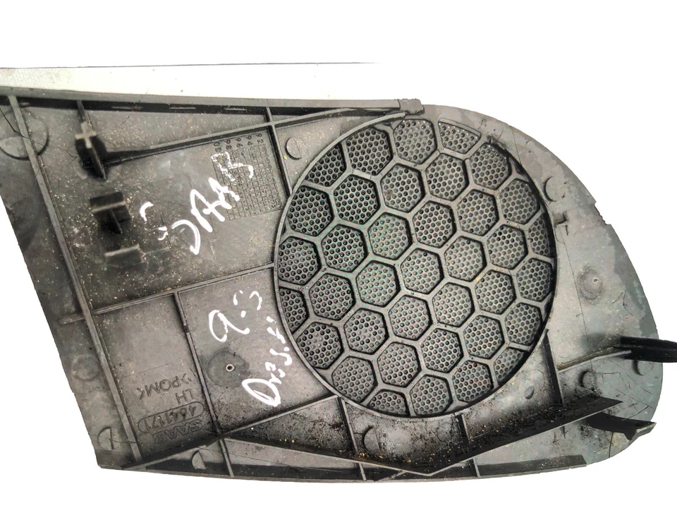 SAAB 9-3 CONVERTIBLE FRONT DOOR SPEAKER PASSENGER COVER BLACK FREEPOST - Image 2 of 2