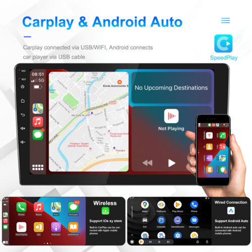 7/9/10.1" Android13 Carplay Car Stereo Radio GPS Navi WiFi BT 2+64GB Double 2Din - Picture 2 of 24