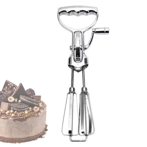 Multi-Functional Hand-plated egg whisk Rotary Manual Crank Hand Mixer for Baking