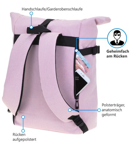 Rucksack Herren Damen Kurierrucksack Elephant Laptop Tasche AllDay Large 12962 - Bild 6 von 70