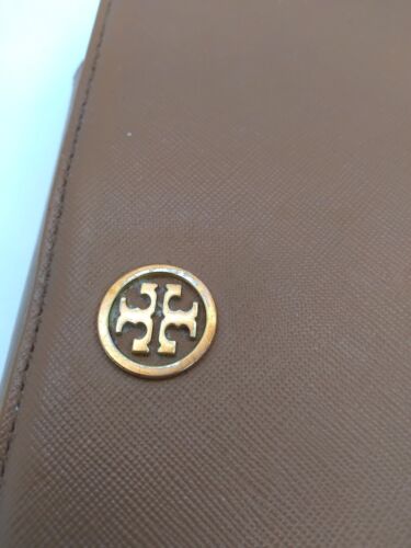 Tory Burch Brown Leather Robinson iPad Tablet Case READ Description - Picture 6 of 13