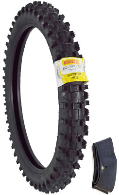 PIRELLI SCORPION 80/100-21 MX32 Mid-Soft FRONT TIRE +TUBE YAMAHA YZ125 250 450