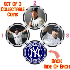 SCOTT BROSIUS - LEGENDARY YANKEES BASEBALL PLAYER - COLLECTABLE COIN SET