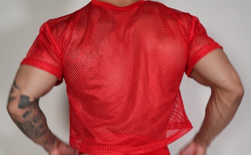 MEN'S RED FOOTBALL SHIRT ADULT S/M - Picture 4 of 4