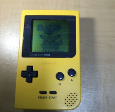 Nintendo GameBoy Pocket yellow & Pokemon Pikachu Soft & Pocket