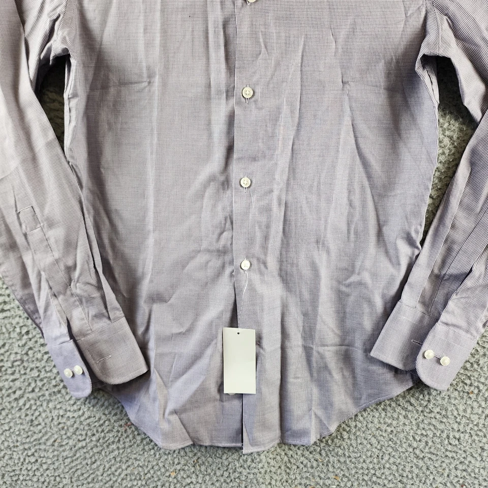 Camisa elástica ajustada The Men's Store at Bloomingdale's para hombre 14,5 32/33 púrpura Foto 3 de 4