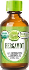 Organic Bergamot Essential Oil 100 Pure - USDA Certified Organic 
