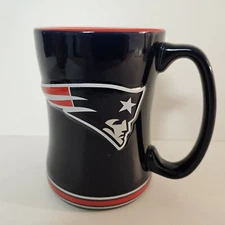 New England Patriots Sculpted Ceramic Mug Boelter Brands NFL 2013 14 Ounces