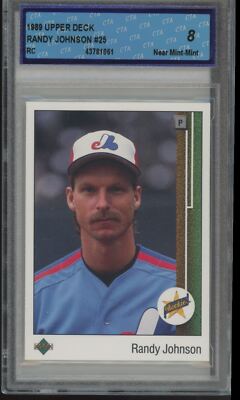1989 Upper Deck Randy Johnson RC CTA 8 Montreal Expos #25