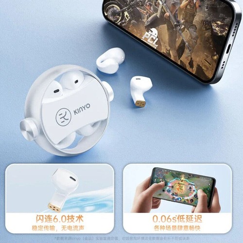 Clip On-ear & In-ear Wear Dual-purpose Wireless Headphones Bluetooth Earphone - Picture 21 of 33