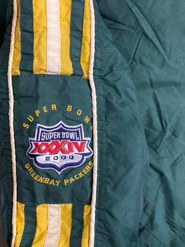 Starter Pro Line NFL Green Bay Packers Football Jacket Size Large Super Bowl - Picture 5 of 9