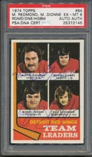1974/75 Topps #84 Redmond Dionne Hogaboam PSA/DNA Certified Auth Signed *2145