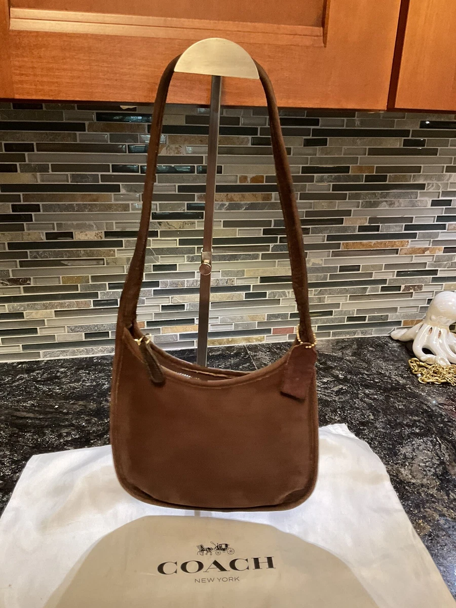 Coach Vintage Sonoma Nubuc Ergo Shoulder Bag Handbag 4396 Brown