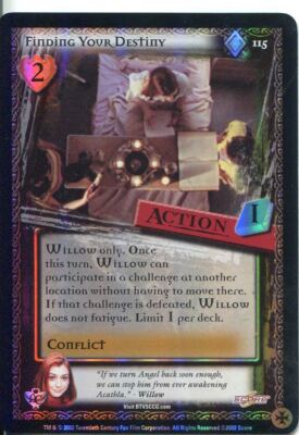 Buffy CCG TCG Angels Curse Limited Edition Foil Card #115 Finding Your Destiny
