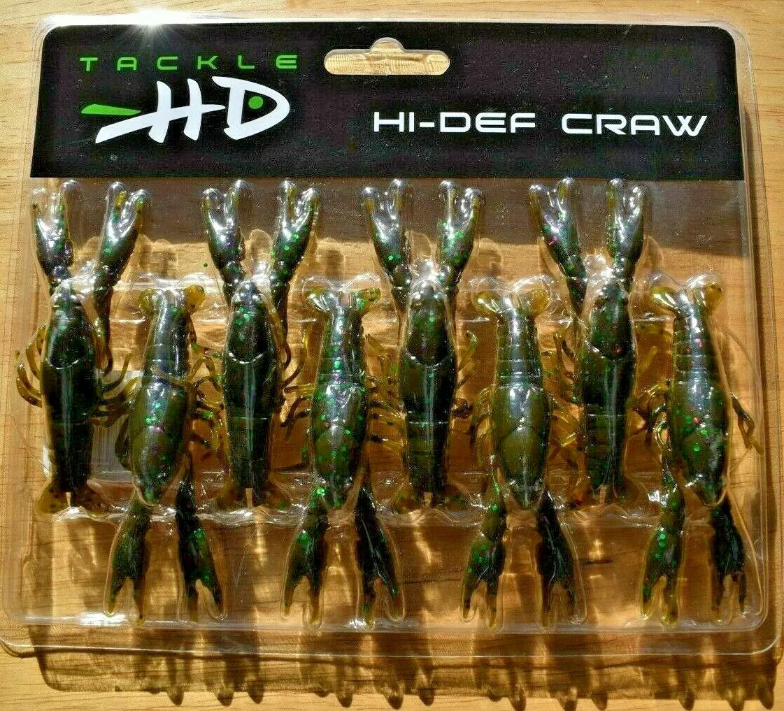 Tackle HD High Def 3 Magic Craw Crawfish 8-Pack Fishing Crankbait Chasebait