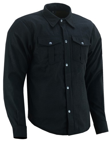 MENS LUMBERJACK REINFORCED ARMOUR PROTECTION MOTORBIKE / MOTORCYCLE CHECK SHIRT - Picture 22 of 22