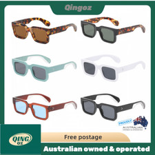 Mens Women's Fashion Square Vintage Retro Sunglasses