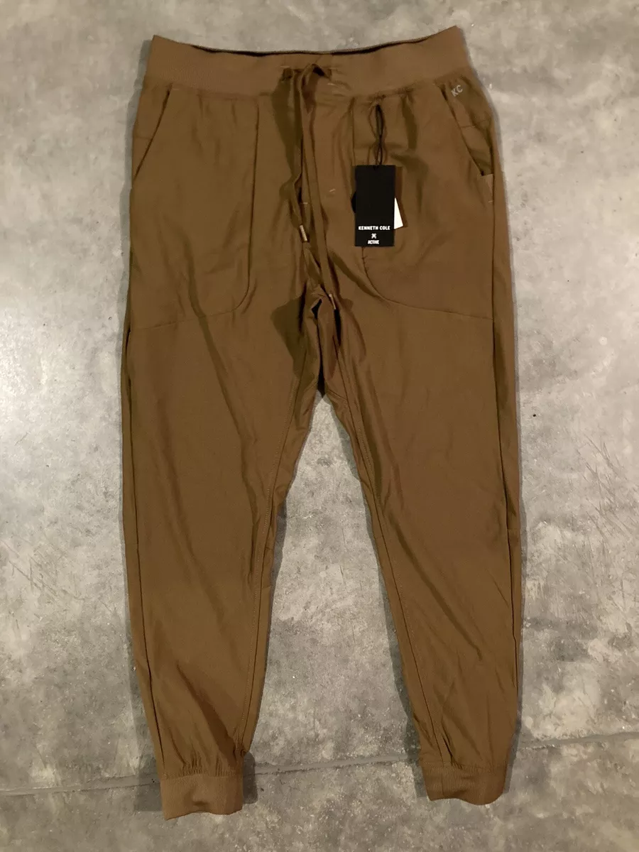 Kenneth Cole Active Tan Lightweight Stretch Tech Jogger Pants Men's XL NWT