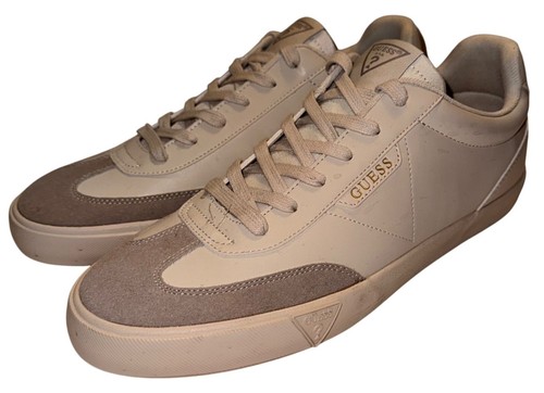 Guess Bazto Mens Size 11 T-Toe Beige & Taupe Casual Sneakers Shoes - Picture 3 of 9