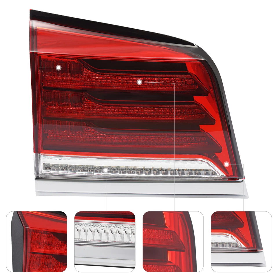 For 2012-2015 Lexus LX570 Left+Right Rear LED Tail Lights Inner Tail Lamps LH+RH - Изображение 2 из 4