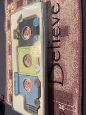 STEPPING STONES 3 Photo TRI FOLD Picture Frame Train New In Box